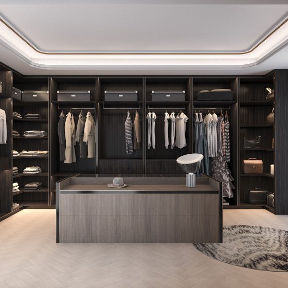 Modern Luxury Dressing Room, Wardrobe Stock Photo - Image of